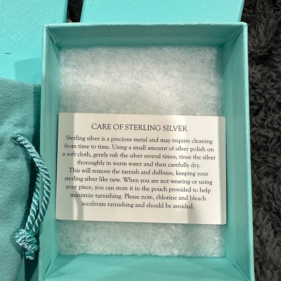 SOLD Authentic Tiffany Large RTT Blue Splash Heart NEW Discontinued - Picture 4 of 4